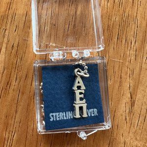 Sterling Silver AEPi Necklace